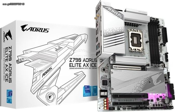 GIGABYTE MOTHERBOARD Z790 AORUS ELITE AX ICE, 1700, DDR5, ATX - (Z790 A ELITE AX ICE)