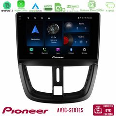 MEGASOUND - Pioneer AVIC 8Core Android13 4+64GB Peugeot 207 Navigation Multimedia Tablet 9"