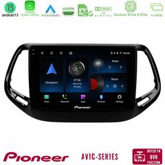 Pioneer AVIC 8Core Android13 4+64GB Jeep Compass 2017 Navigation Multimedia Tablet 10"