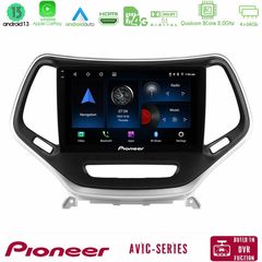 Pioneer AVIC 8Core Android13 4+64GB Jeep Cherokee 2014-2019 Navigation Multimedia Tablet 9" (Ασημί Χρώμα)