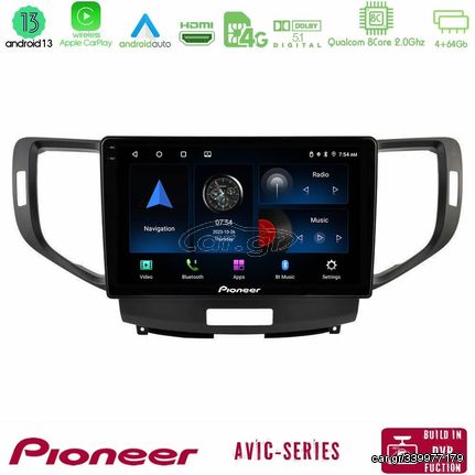 Pioneer AVIC 8Core Android13 4+64GB Honda Accord 2008-2015 Navigation Multimedia Tablet 9"