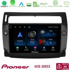 Pioneer AVIC 8Core Android13 4+64GB Citroen C4 2004-2010 Navigation Multimedia Tablet 9" (μαύρο χρώμα)
