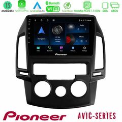 Pioneer AVIC 4Core Android13 2+64GB Hyundai i30 2007-2012 Manual A/C Navigation Multimedia Tablet 9"