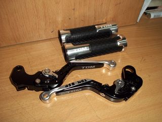 ΧΕΙΡΟΛΑΒΕΣ ΤΙΜΟΝΙΟΥ ΖΕΥΓΟΣ ΤΙΤΑΝΙΟΥ CNC YAMAHA TDM 850 900-thumb-4