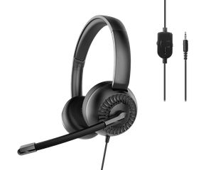 Speedlink - Metis Stereo Headset, 3,5mm Jack with Y-Adapter - Black-thumb-1