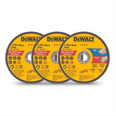 Δίσκοι κοπής μετάλλου 3τεμ 75Χ1,6mmΧ10mm DEWALT DT20592-QZ