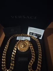Versace's Gold Medusa Medallion Chain & Bracelet