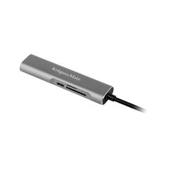 Kruger & Matz KM0390 Αντάπτορας (HUB) USB τύπου C σε HDMI / USB3.0 / SD / MicroSD / C