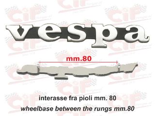 ΣΗΜΑ ΠΟΔΙΑΣ ''VESPA''PIAGGIO VESPA ΜΗΚΟΣ ΠΥΡΩΝ 80mm ΓΙΑ ΠΟΛΛΑ ΜΟΝΤΕΛΑ VESPA (152541). CIF ΙΤΑΛΙΑΣ.