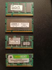 Μνήμες RAM DDR 1G, 512, 256 MB για Laptop