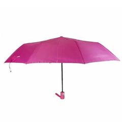 Jean Pocket Umbrella Ομπρέλα Βροχής Σπαστή Με Θήκη Χρώμα Φούξια 100cm 1 Τμχ