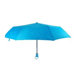 Jean Pocket Umbrella Ομπρέλα Βροχής Σπαστή Με Θήκη Χρώμα Γαλάζια 100cm 1 Τμχ