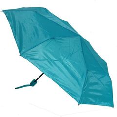 Jean Pocket Umbrella Ομπρέλα Βροχής Σπαστή Με Θήκη Χρώμα Πετρόλ 100cm 1 Τμχ