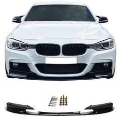 Μπροστινό Spoiler Για Bmw 3 F30F31 11-19 M-Packet Γυαλιστερό Μαύρο M-Performance Look 2 Τεμάχια