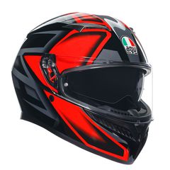 AGV K3 E2206 - COMPOUND BLACK/RED