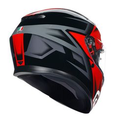 AGV K3 E2206 - COMPOUND BLACK/RED-thumb-2