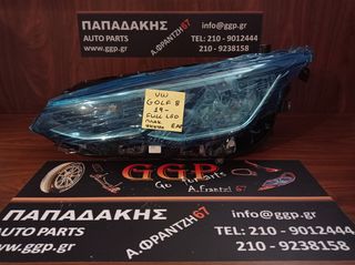Volkswagen (vw)	Golf 8	2019-	 Εμπρός Αριστερό Φανάρι - Full LED - Πλακέτα - Ψήκτρα - Κ