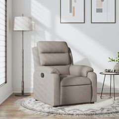 Πολυθρόνα Ανακλινόμενη Taupe Υφασμάτινη 373470