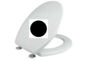 Κάλυμμα Λεκάνης WC Βακελιτικό B.Τ Μαύρο 37x38-43cm Kerafina Όλυμπος-Ιθάκη, Ideal Standard Μπαχάμα-Μπαχάμα 2000 Elvit 0051-Black
