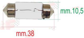 ΛΑΜΠΑ ΣΩΛΗΝΩΤΗ 6V-5W  (Ø LAMPADA 10,5x38). CIF ΙΤΑΛΙΑΣ. ΤΙΜΗ 10 ΤΕΜΑΧΙΩΝ.