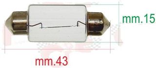ΛΑΜΠΑ ΣΩΛΗΝΩΤΗ 6V-18W  (Ø LAMPADA 15x43). CIF ΙΤΑΛΙΑΣ. ΤΙΜΗ 10 ΤΕΜΑΧΙΩΝ.