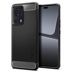 Spigen Rugged Armor Back Cover Σιλικόνης Ανθεκτική Matte για Xiaomi 13 Lite - Μαύρο