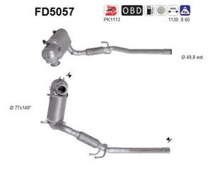 ΦΙΛΤΡΟ DPF SEAT IBIZA 1.2 TDI 2010-2015                   KARALOIZOS exhaust