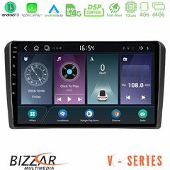 Bizzar V Series Audi A3 8P 10core Android13 4+64GB Navigation Multimedia Tablet 9"