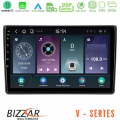 Bizzar V Series Audi A4 B7 10core Android13 4+64GB Navigation Multimedia Tablet 9"