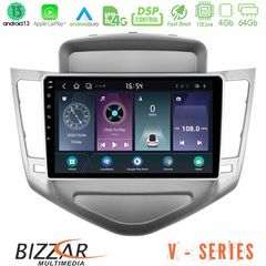 Bizzar V Series Chevrolet Cruze 2009-2012 10core Android13 4+64GB Navigation Multimedia Tablet 9"