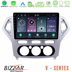 Bizzar V Series Ford Mondeo 2007-2010 Manual A/C 10core Android13 4+64GB Navigation Multimedia Tablet 10"