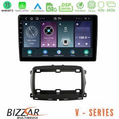 Bizzar V Series  Fiat 500 2016> 10core Android13 4+64GB Navigation Multimedia Tablet 9"