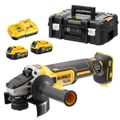 DEWALT ΓΩΝΙΑΚΟΣ ΤΡΟΧΟΣ 18V XR BRUSHLESS DCG405P2-QW 125MM