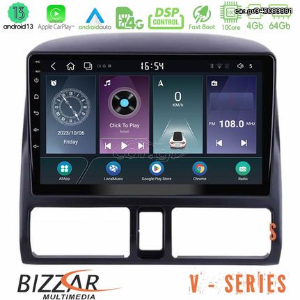 Bizzar V Series Honda CRV 2002-2006 10core Android13 4+64GB Navigation Multimedia Tablet 9"