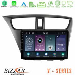 Bizzar V Series Honda Civic Hatchback 2012-2015 10core Android13 4+64GB Navigation Multimedia Tablet 9"