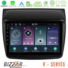 Bizzar V Series Mitsubishi L200 10core Android13 4+64GB Navigation Multimedia Tablet 9"