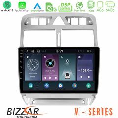 Bizzar V Series Peugeot 307 2002-2008 10core Android13 4+64GB Navigation Multimedia Tablet 9"