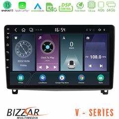 Bizzar V Series Peugeot 407 10core Android13 4+64GB Navigation Multimedia Tablet 9"