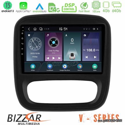Bizzar V Series Renault/Nissan/Opel/Fiat 10core Android13 4+64GB Navigation Multimedia Tablet 9"