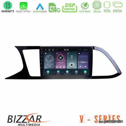 Bizzar V Series Seat Leon 2013 – 2019 10core Android13 4+64GB Navigation Multimedia Tablet 9"