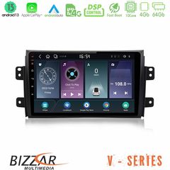 Bizzar V Series Suzuki SX4 2006-2014 Fiat Sedici 2006-2014 10core Android13 4+64GB Navigation Multimedia Tablet 9"