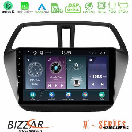 Bizzar V Series Suzuki SX4 S-Cross 10core Android13 4+64GB Navigation Multimedia Tablet 9"