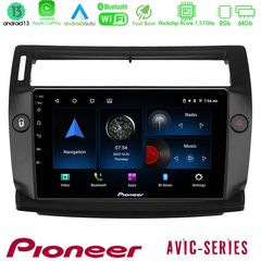 Pioneer AVIC 4Core Android13 2+64GB Citroen C4 2004-2010 Navigation Multimedia Tablet 9" (μαύρο χρώμα)