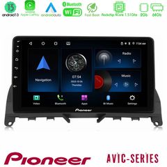 Pioneer AVIC 4Core Android13 2+64GB Mercedes C Class W204 Navigation Multimedia Tablet 9"
