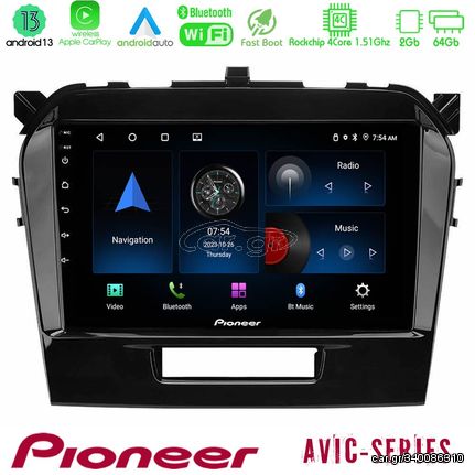 Pioneer AVIC 4Core Android13 2+64GB Suzuki Vitara 2015-2021 Navigation Multimedia Tablet 9"