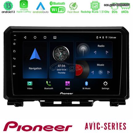 Pioneer AVIC 4Core Android13 2+64GB Suzuki Jimny 2018-2022 Navigation Multimedia Tablet 9"