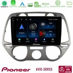 Pioneer AVIC 8Core Android13 4+64GB Hyundai i20 2009-2012 Manual A/C Navigation Multimedia Tablet 9"