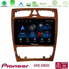 Pioneer AVIC 8Core Android13 4+64GB Mercedes C Class (W203) Navigation Multimedia Tablet 9" (Wooden Style)
