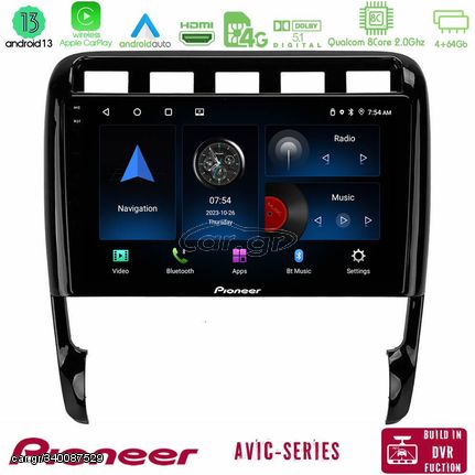 Pioneer AVIC 8Core Android13 4+64GB Porsche Cayenne 2003-2010 Navigation Multimedia Tablet 9"