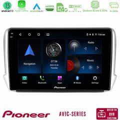 Pioneer AVIC 8Core Android13 4+64GB Peugeot 208/2008 Navigation Multimedia Tablet 10"